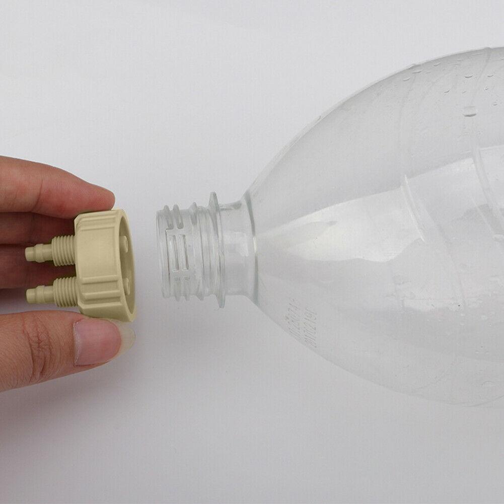 Aquarium CO2 Generator Bottle Cap Fish Tank DIY Air Diffuser Valve Guage @