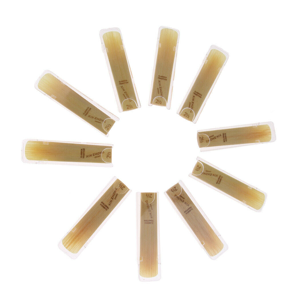 10 Piece Alto Saxophone Reeds Made of Wood