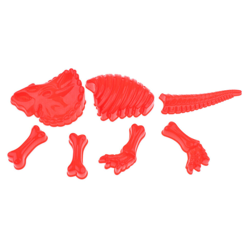 Multicolored Sand Clay Molds Dinosaur Sand Molds for Kids Beach Park Game