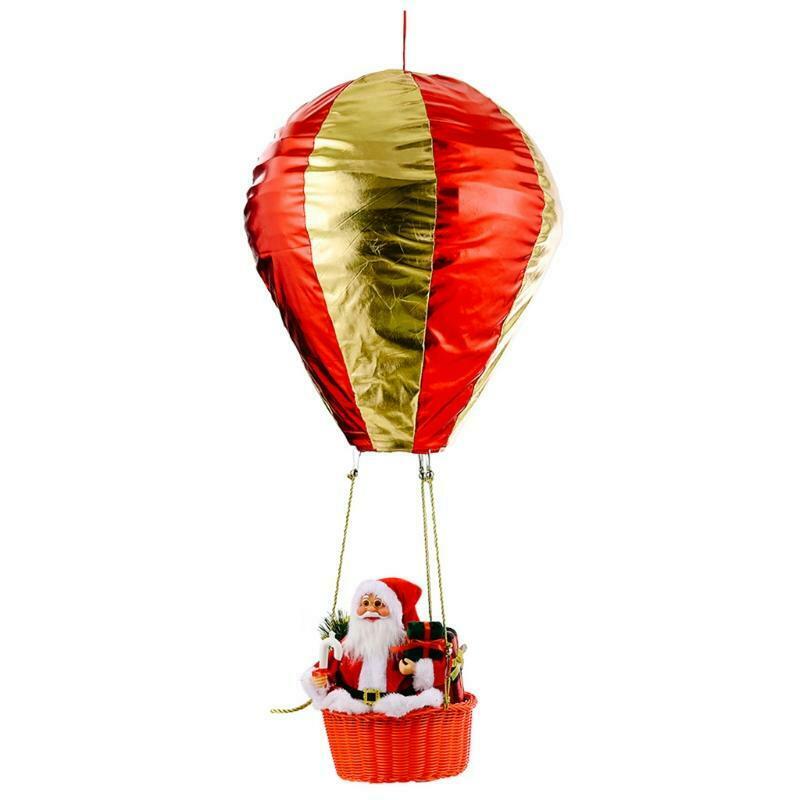 Santa Hot Air Balloon Decoration for Birthday Party Home Festival Supplies