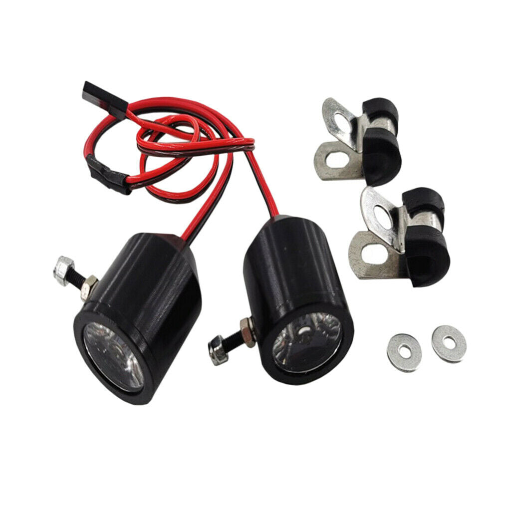 LED Spotlight Headlight Headlamp for 1/7 RC Clawler 1/5 Car Parts Upgrade