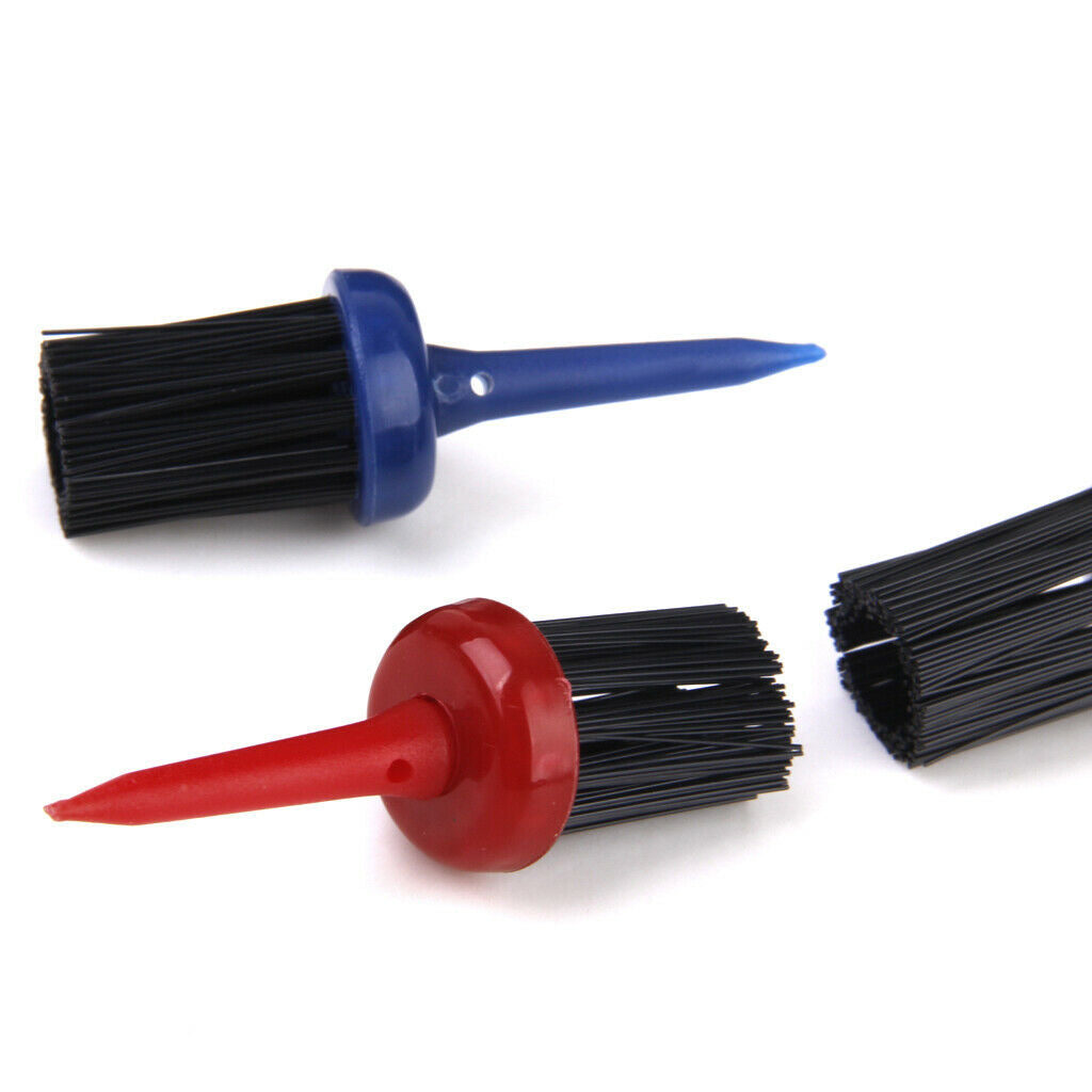 3pcs Nylon Golf Tee Brush Driver 57mm 5.7cm Random Color