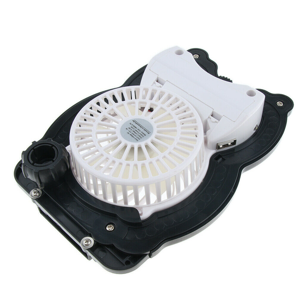 Rechargable Folding Cooling Cooler Stand Holder for Phone Tablet  Black