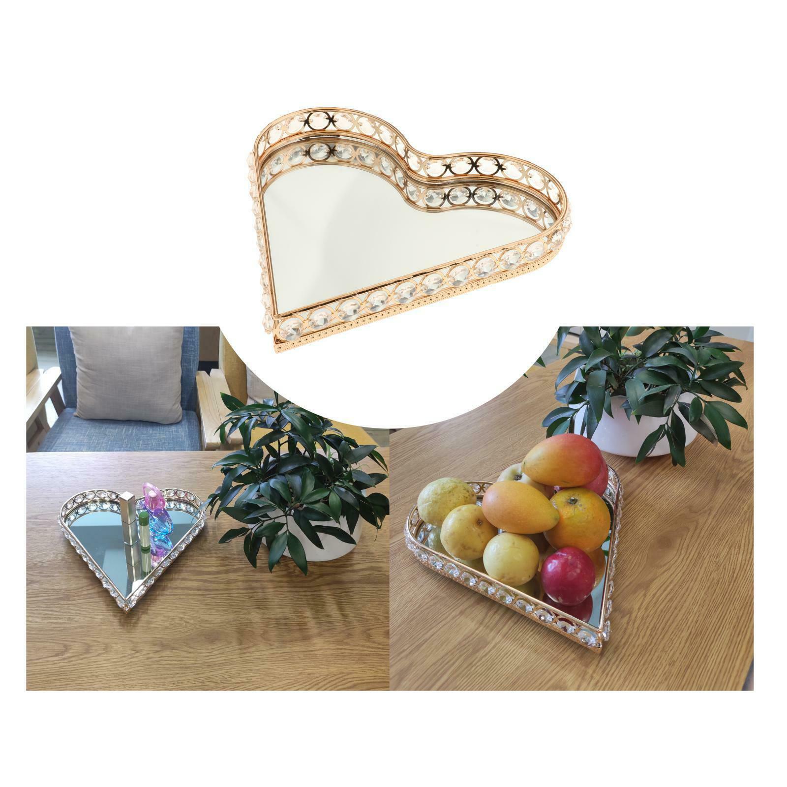 Tray Perfume Vanity Metal Decorative Tray Jewelry Perfume Organizer