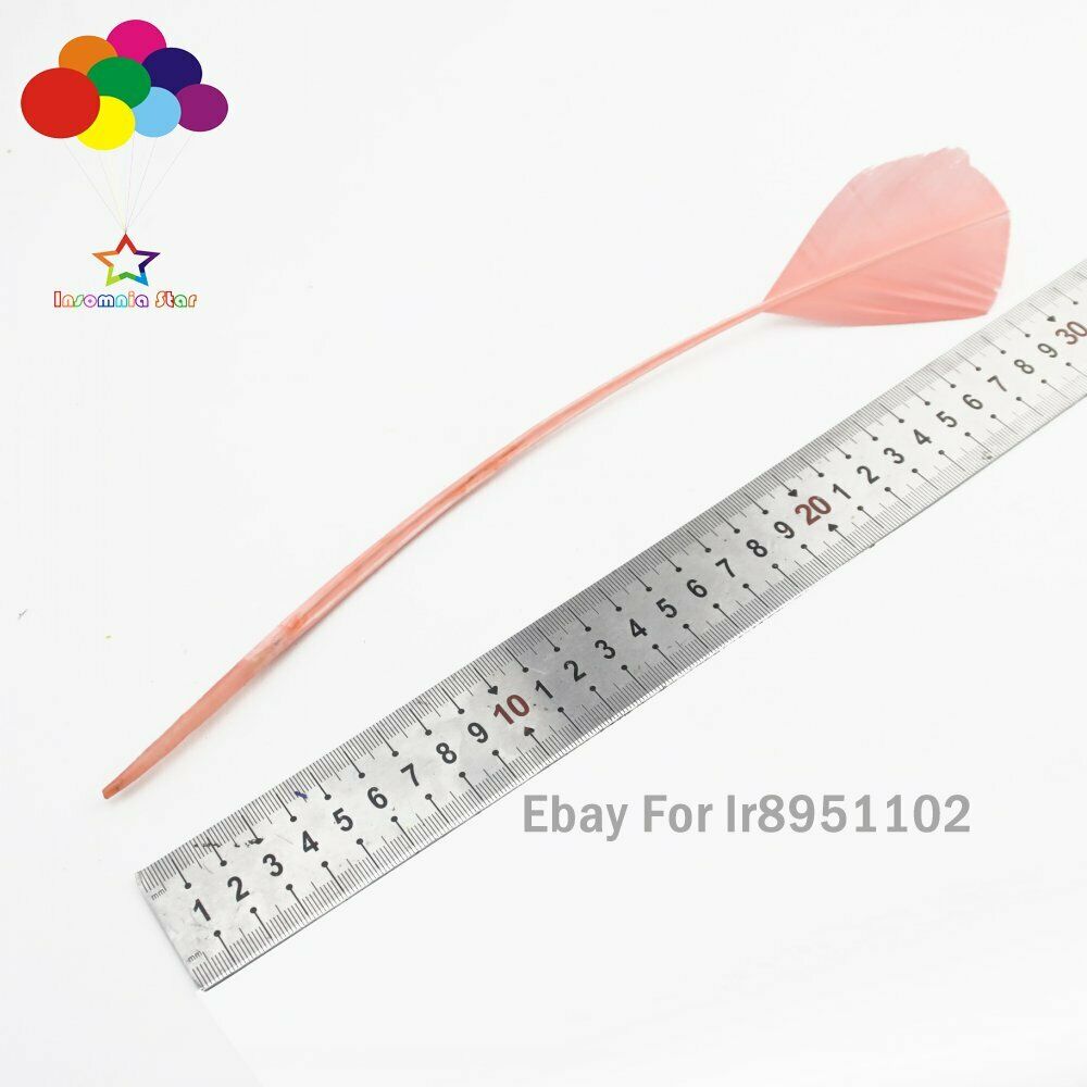 Flesh pink 100 pcs 28-35 cm turkey wing feathers 11-14 inch Plume Carnival DIY