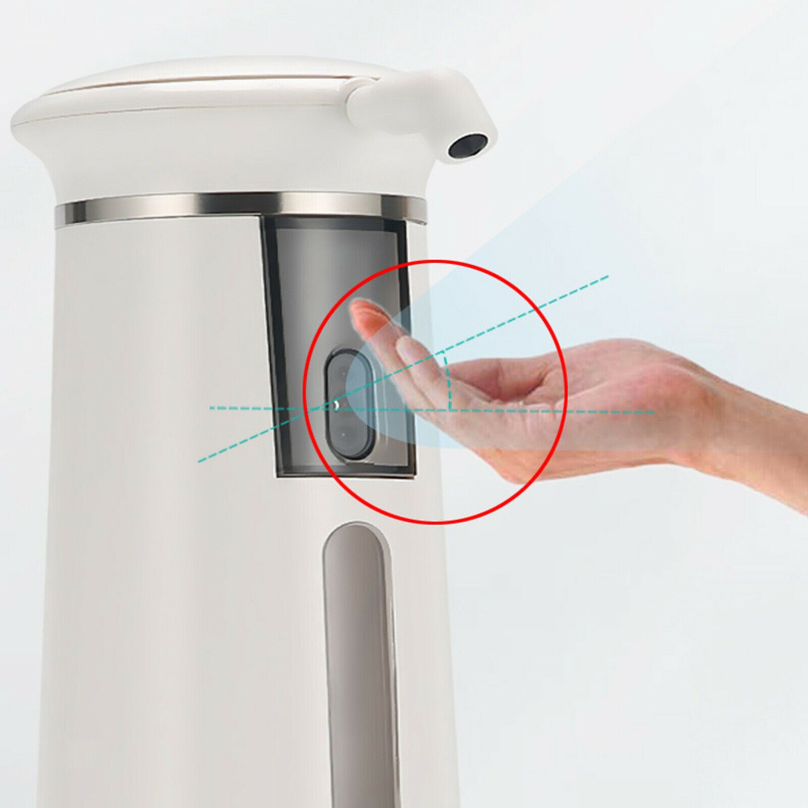 Bathroom No Touch Automatic Liquid Soap Dispenser Container Battery Operated