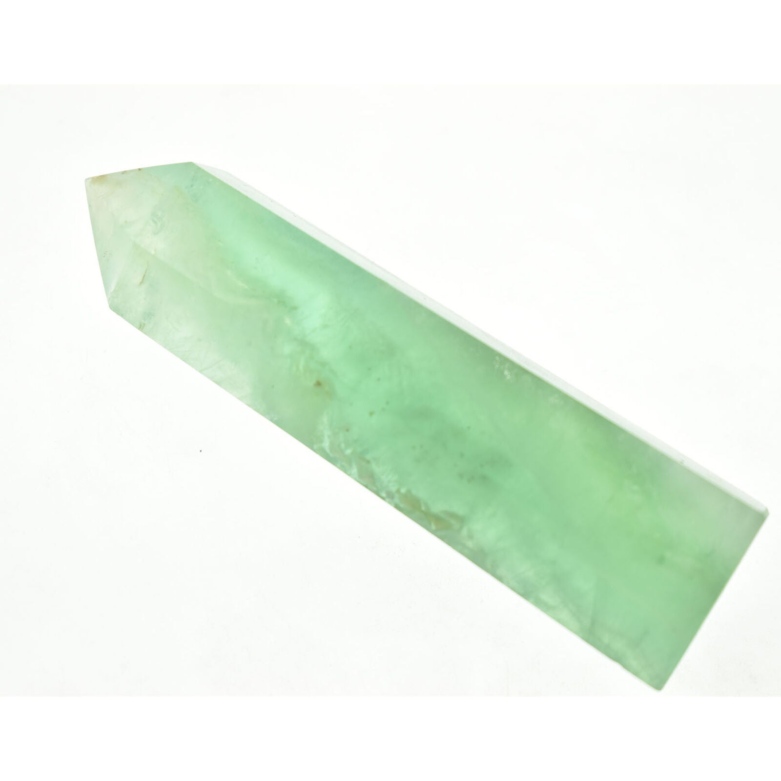 1pc natural green fluorite obelisk quartz crystal wand point tower gem healing