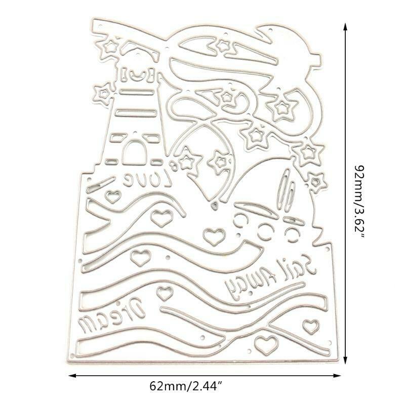 Sail Away Metal Cutting Dies Stencil Scrapbooking DIY Album Stamp Paper Emboss