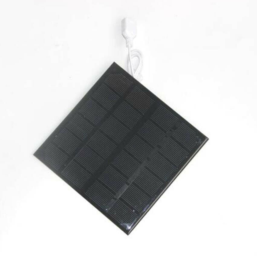 New USB Solar Panel Iron Fan Powered 3W 6V For Outdoor Home Cooling Ventilation