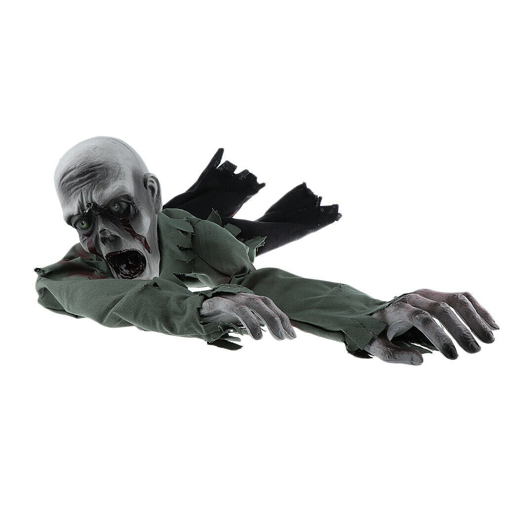 Crawling Ghost Halloween Haunted House with Glowing Eyes and Screaming Sound
