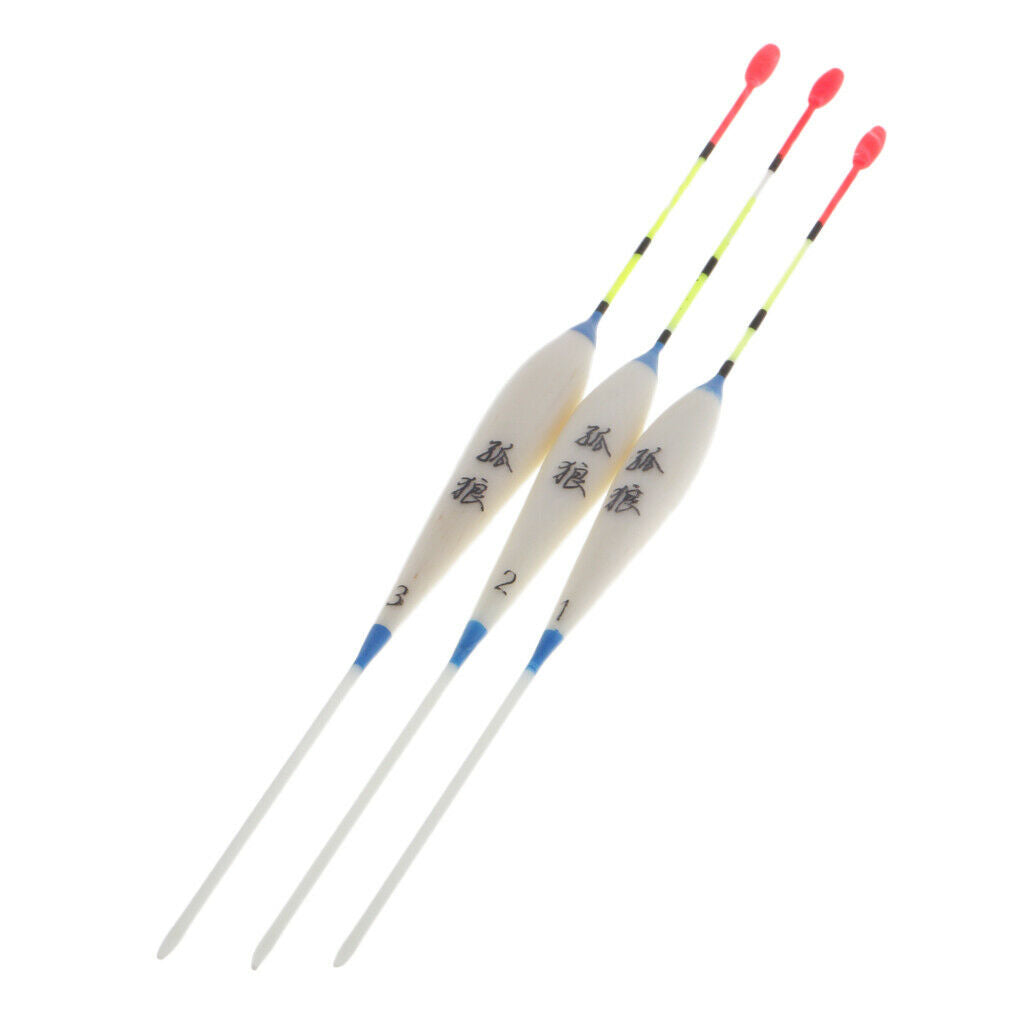 3pcs Lightweight Balsa Wood Fishing Equipment Floats Equipment