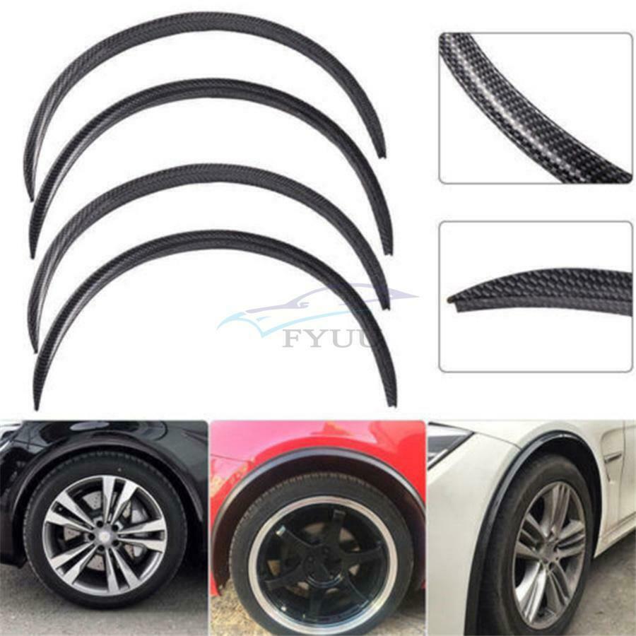 4 Pieces 28.7" Vehicle Wheel Trims Wheel Eyebrow Protection Strip For All Cars