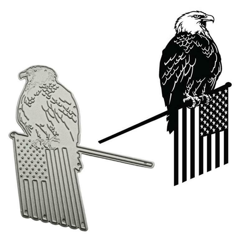 Flag Bird Metal Cutting Dies Stencils DIY Scrapbooking Album Paper Card Template