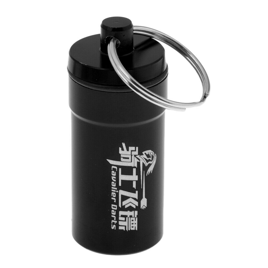 4 Pieces Aluminum Alloy Dart Supplies Case Floating Keyring Holder with Ring