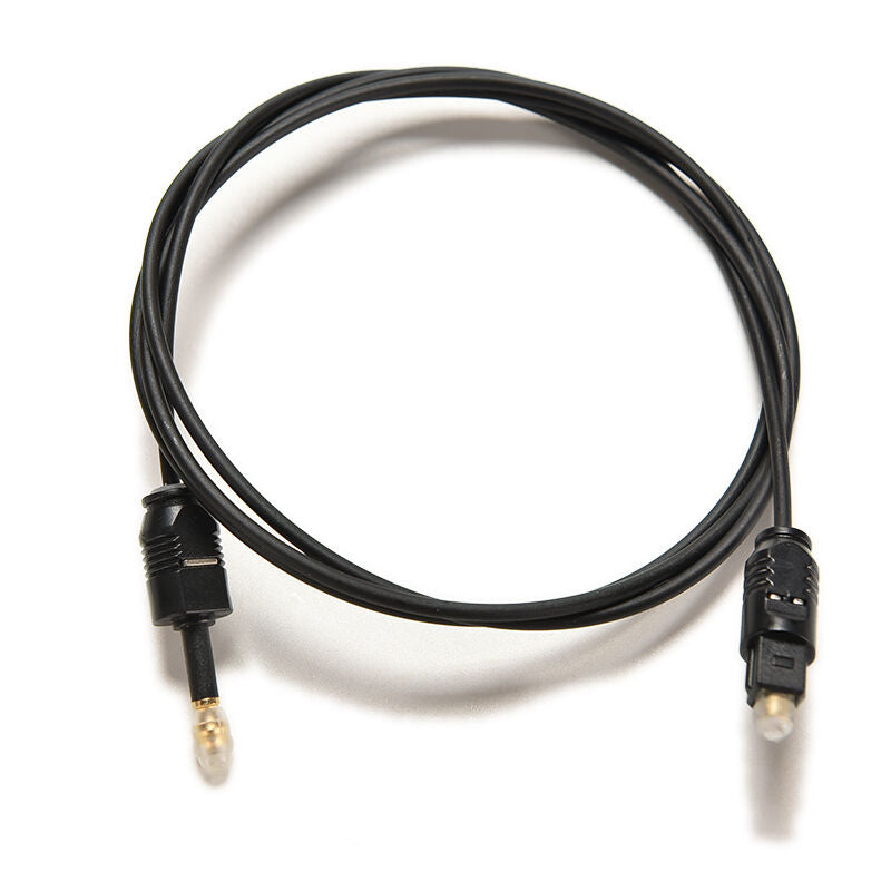 1M 3ft Toslink to Mini Plug 3.5mm Digital Optical SPDIF Audio Cable Optic Fib SJ