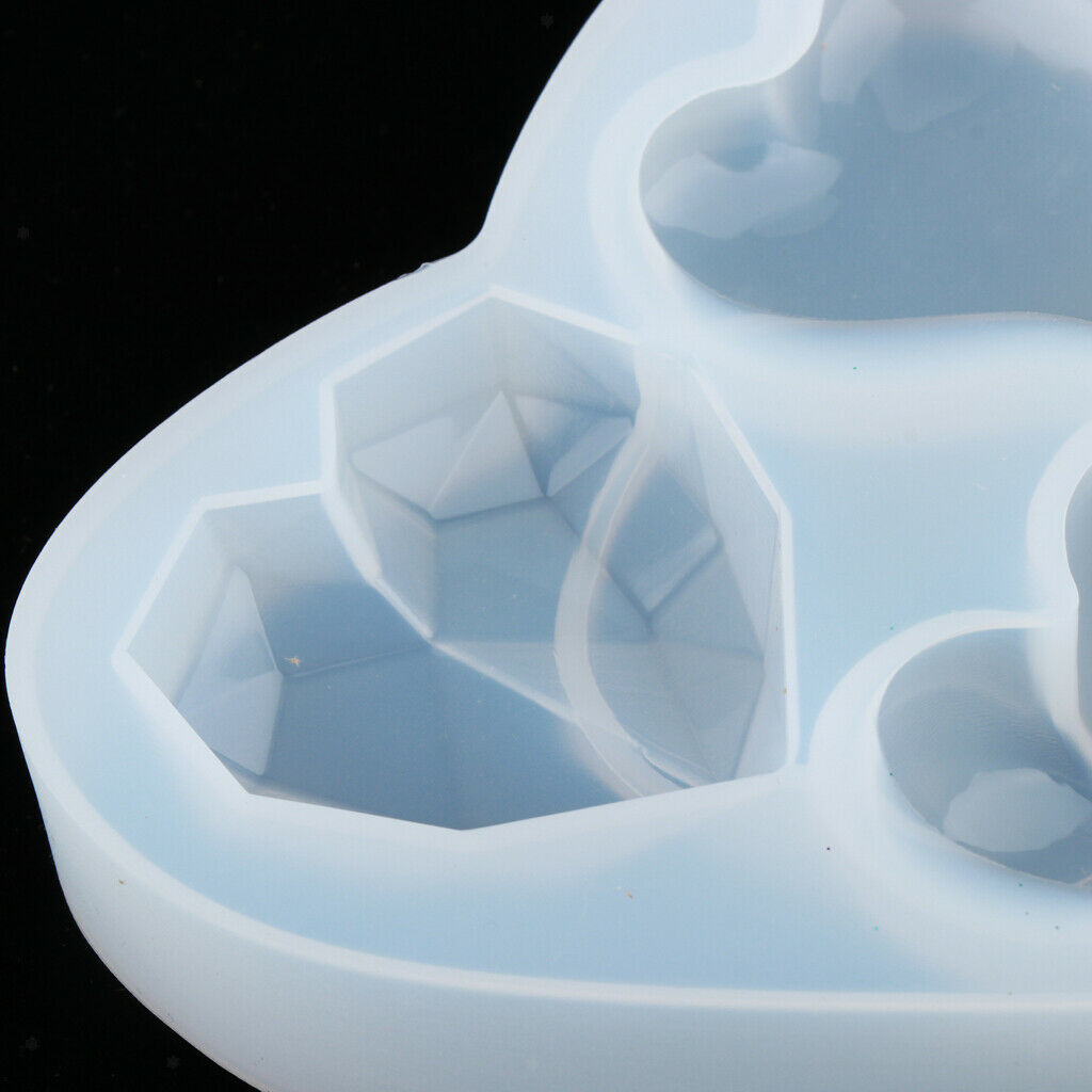 Heart Silicone Mould Jewelry Pendant Casting Mould DIY Crafts Making Molds