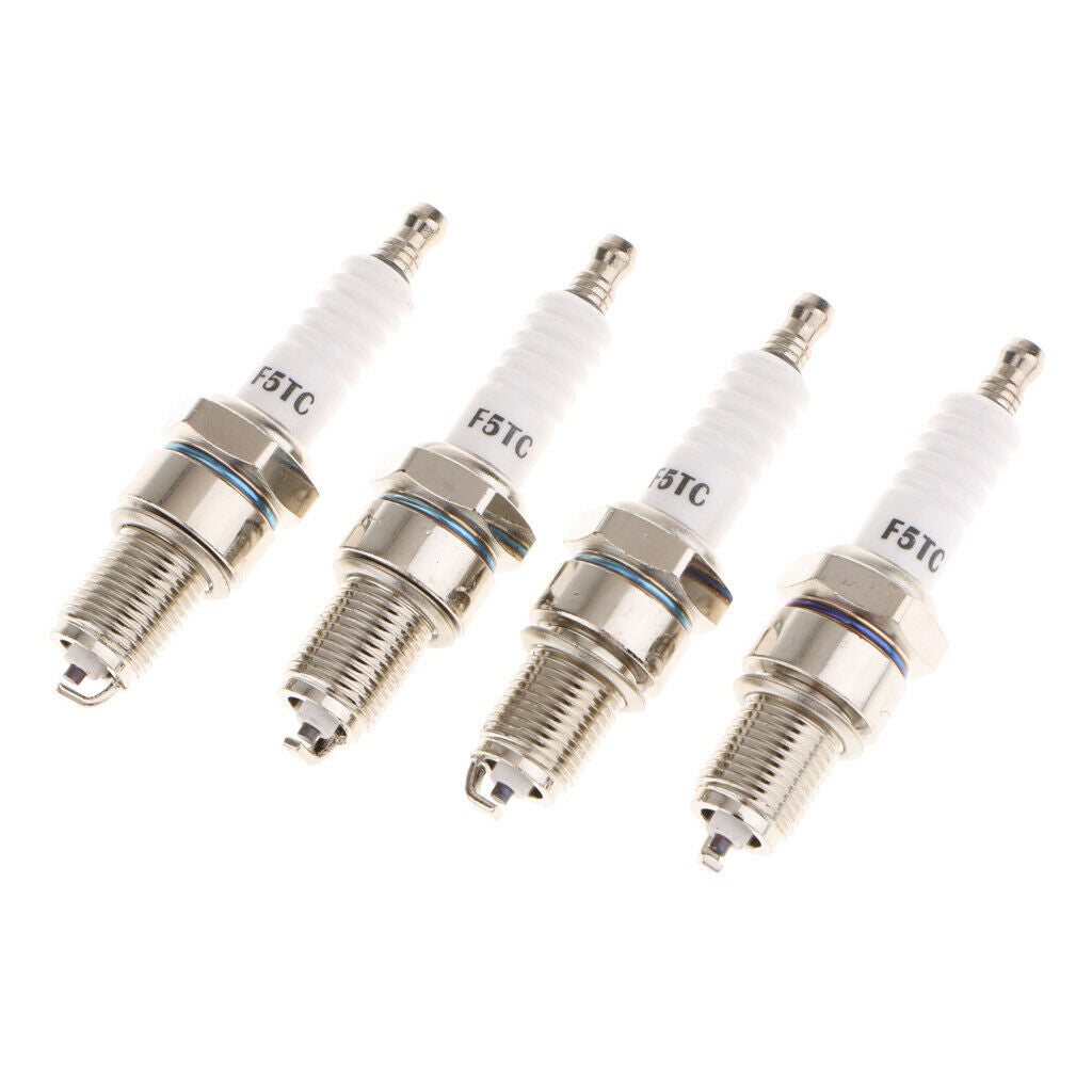 4 Pieces Motorcycle Automobile ATV Standard Spark Plug F5TC BP7HS