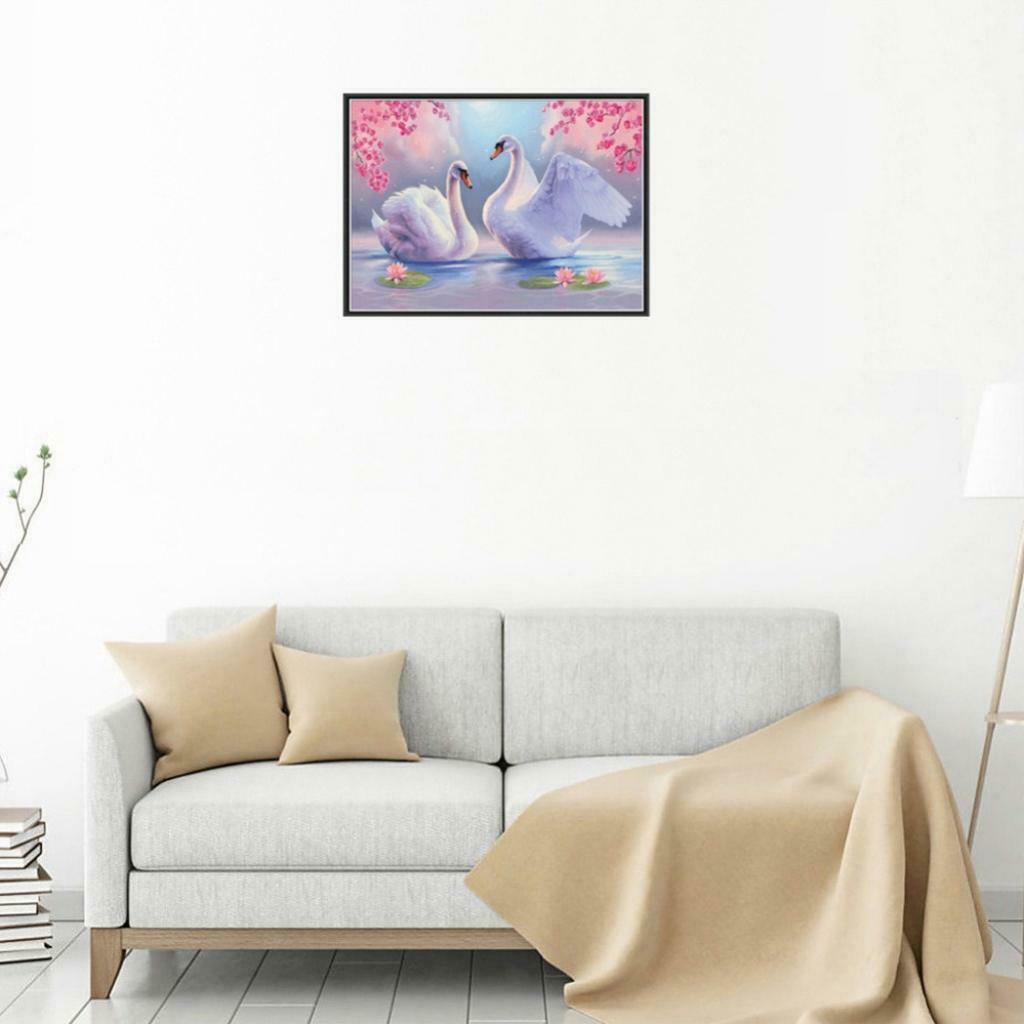 5D DIY Diamond Painting Embroidery Cross Stitch Kit for Home Decor Swan