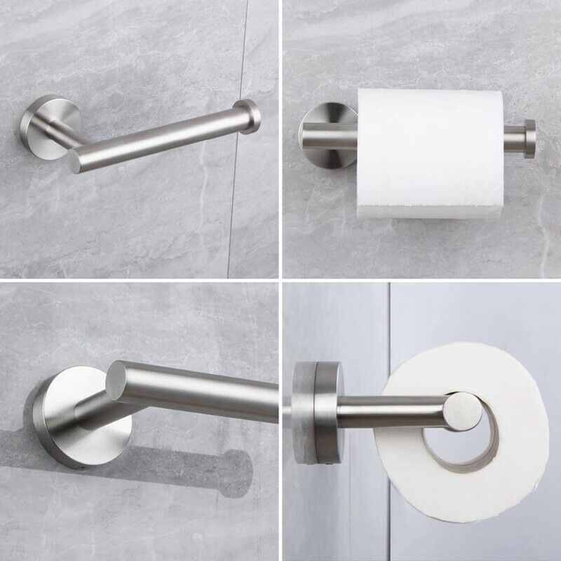 4 Pcs Bathroom Accessory Kit Bathroom Hardware Kit Brushed Wall Hanging-InclN7A1