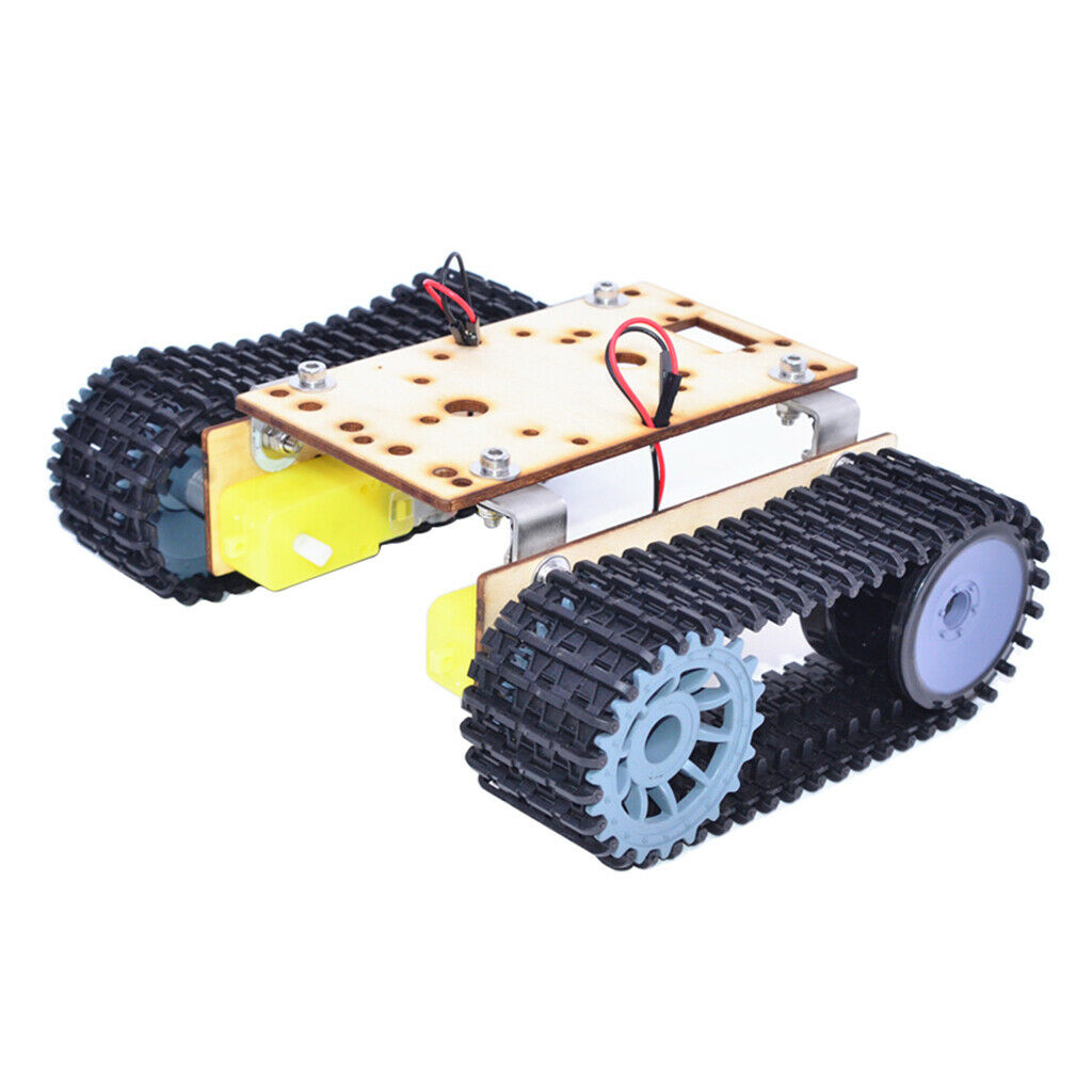 Robotic Tank Car Chassis Track Crawler Car Robot with 3-9V TT Motor Set