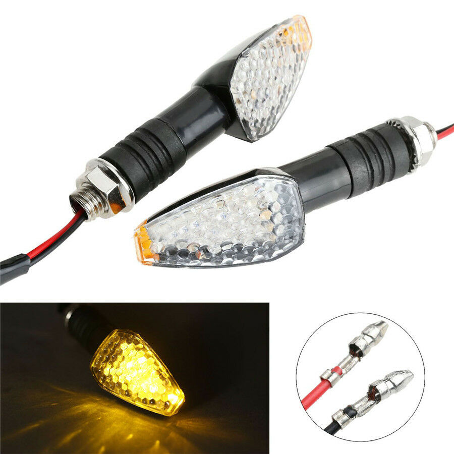 4pcs Universal Motorcycle Amber LED Sidemarker / Turn Signal Light Flasher Bulb