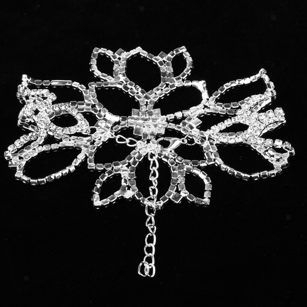 Lady Bridal Rhinestone Crystal Arm Armlet Bracelet Bangle Women Girl Patry