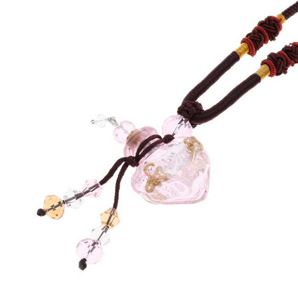 Perfume Bottle Empty Hanging Air Freshener Essential Oils Diffuser Pink