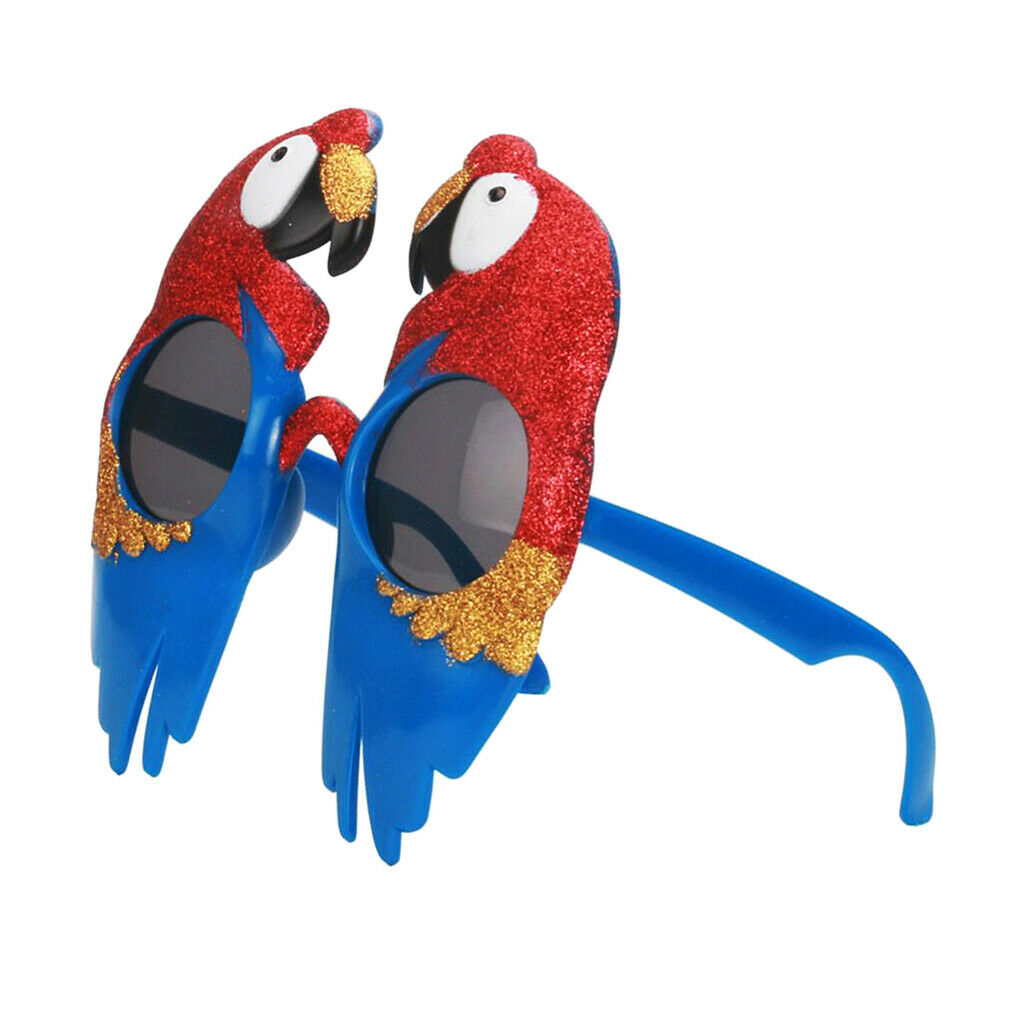 Red Blue Macaw Bird Sunglasses Glasses Night Party Fancy Dress Costume Prop