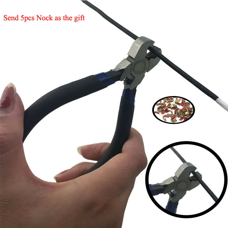 Archery Nocking Buckle Pliers BowString D Loop Nock Compound Recurve Bow Tool