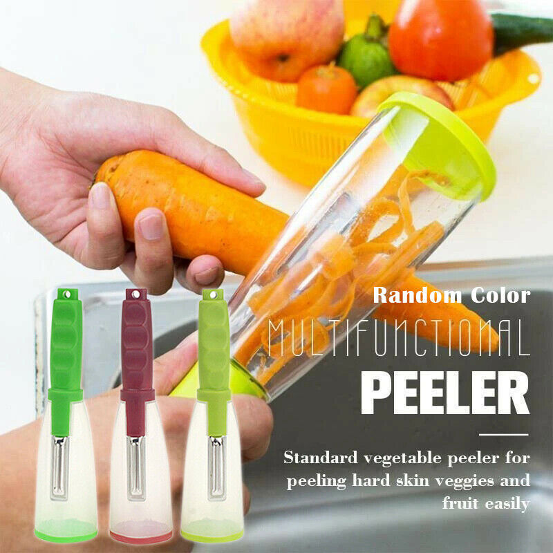 Peeler Stainless Steel Multi-functional Storage Peeler With Container For Fruit!