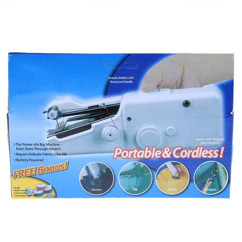 DIY Portable Mini Electric Sewing Machine Hand Holding Stitch Machine Home