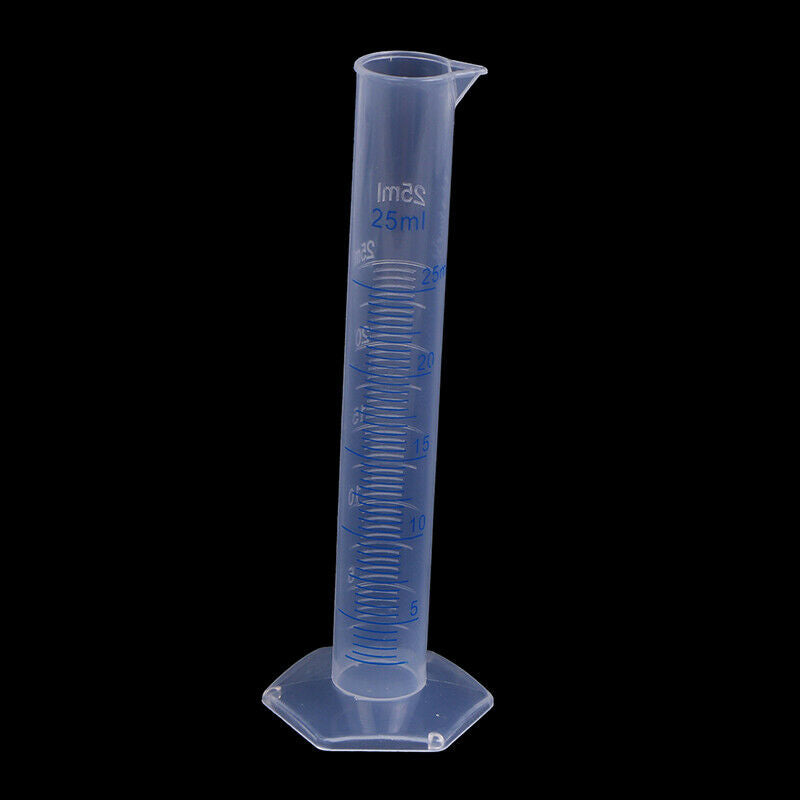 25ml measuring cylinder blue scale acid and alkali resistant measuriZ1J^.l8