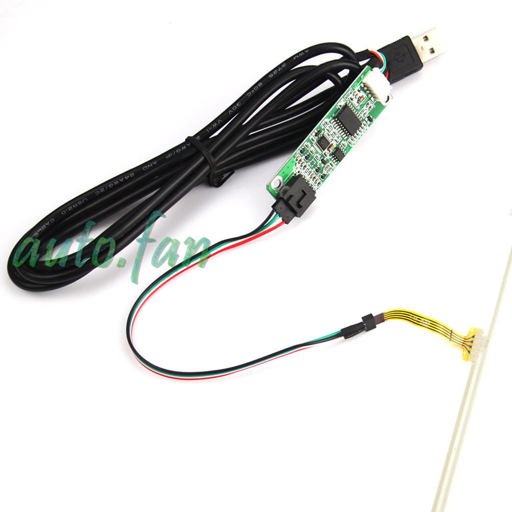 7" 163*97mm Univeral Resistive Touch Screen Panel Digitizer + USB Controller Kit