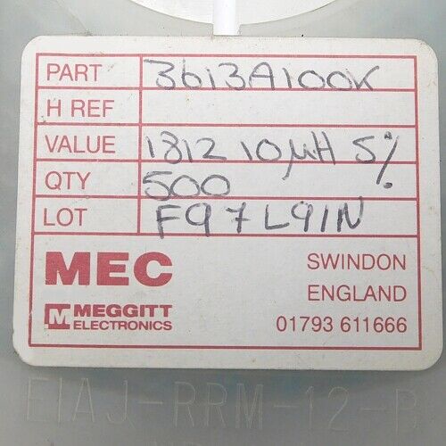 [200pcs] 3613A100K 10uH Chip Inductor SMD-B