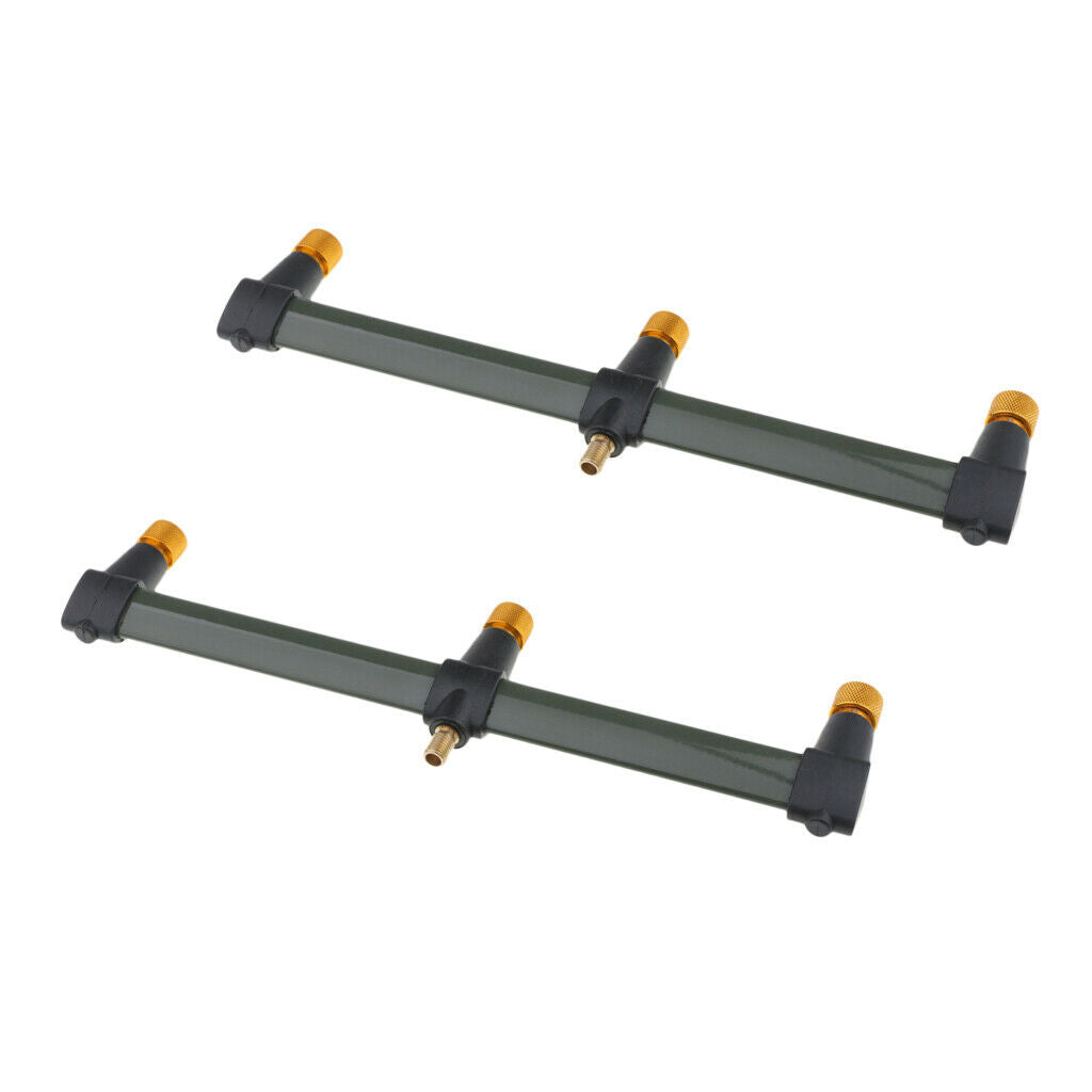 2x Steel Buzz Bar Rod Holder 11.81inch Bite Alarm Standard M3/8 Thread