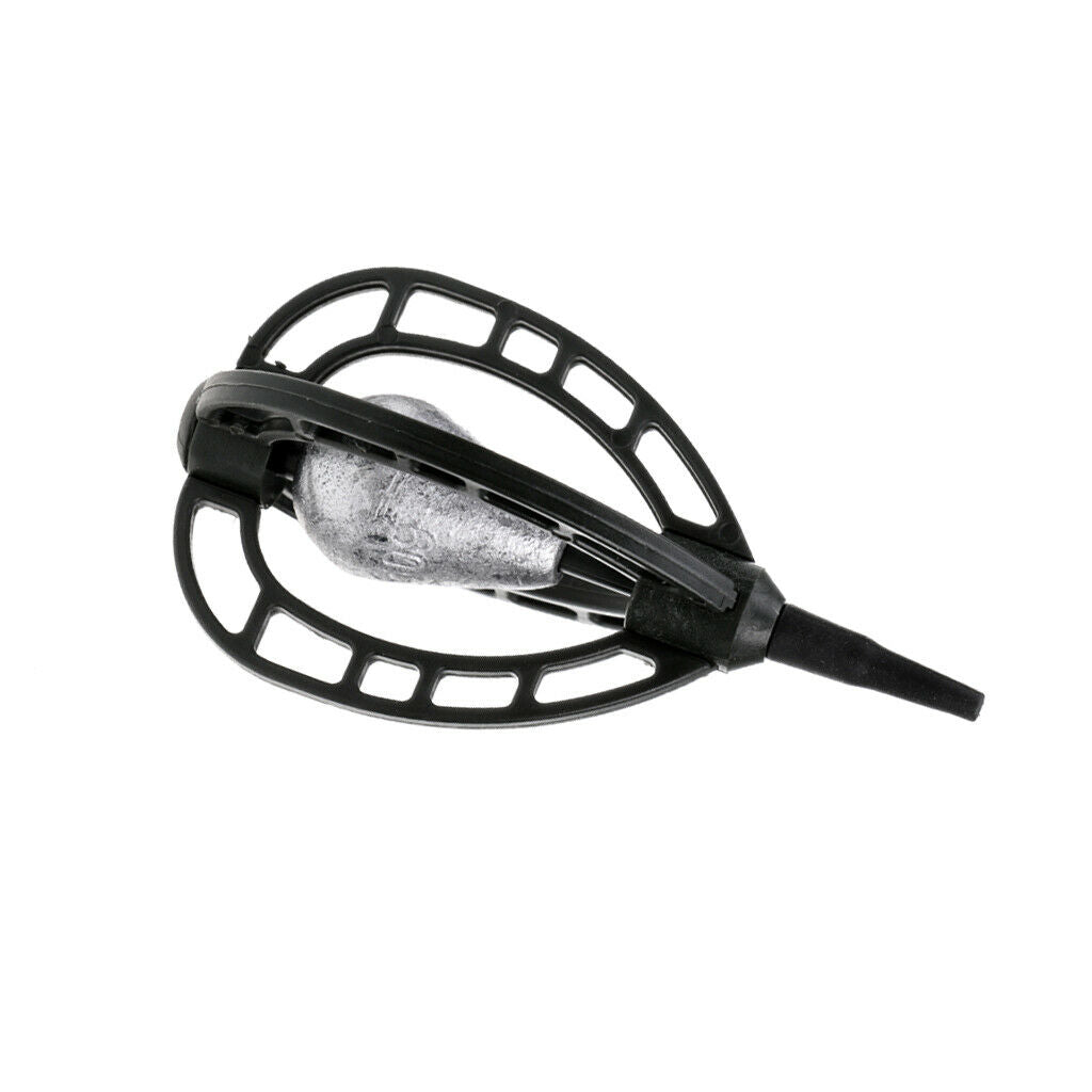 In-line Method Carp Fishing Feeder Swim Feeders with Lead Sinker 60g