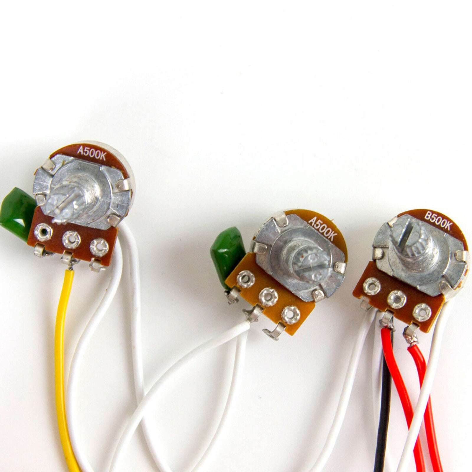Guitar Wiring Harness Kit 5 Way Switch 1V2T 500k Pots for Fender Strat