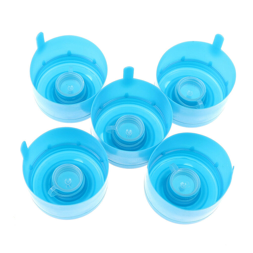 5Pcs reusable water bottle snap on cap replacement for 55mm3-5 gallon water H SJ