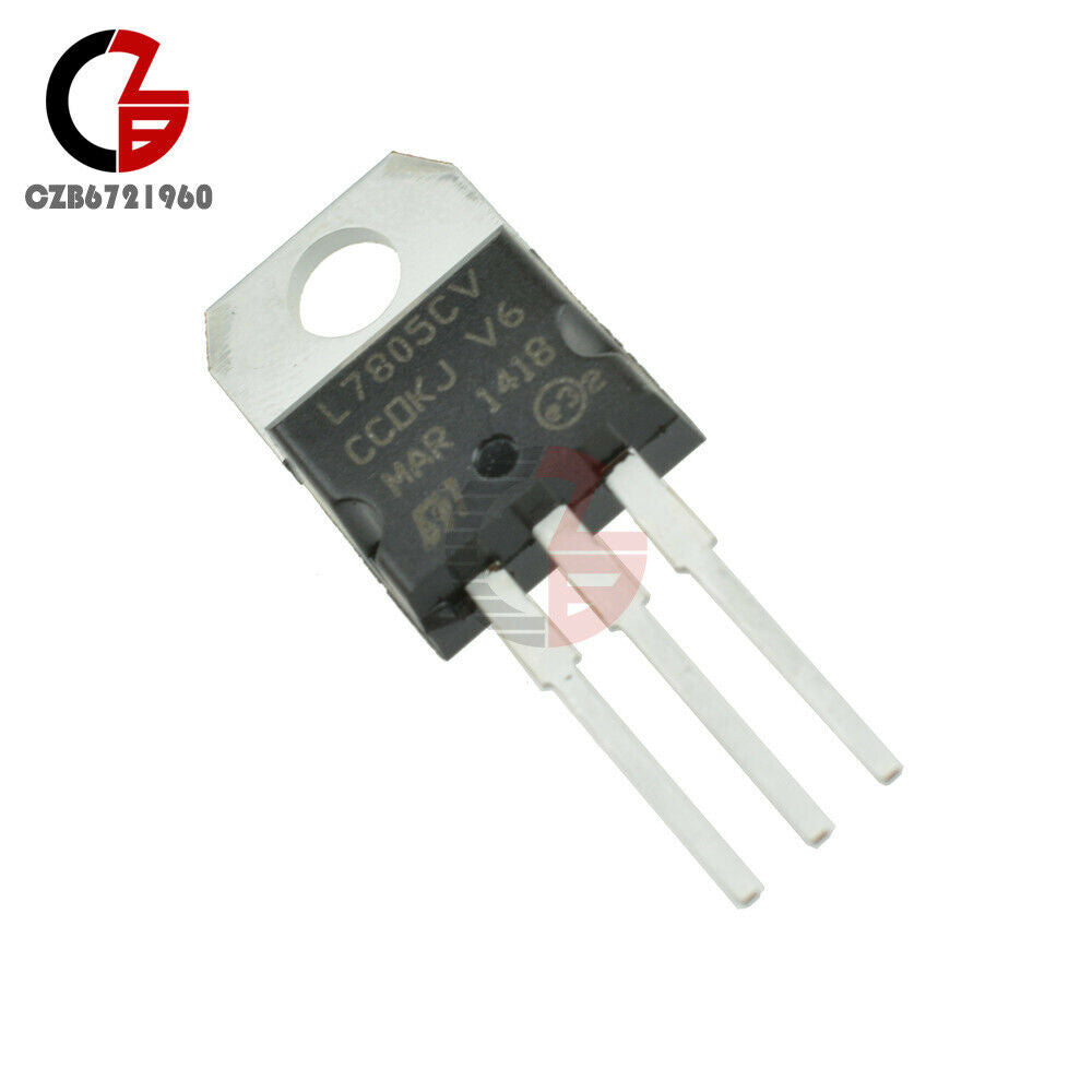 100Pcs LM7805 L7805 7805 TO-220 Voltage Regulator IC DIP-3