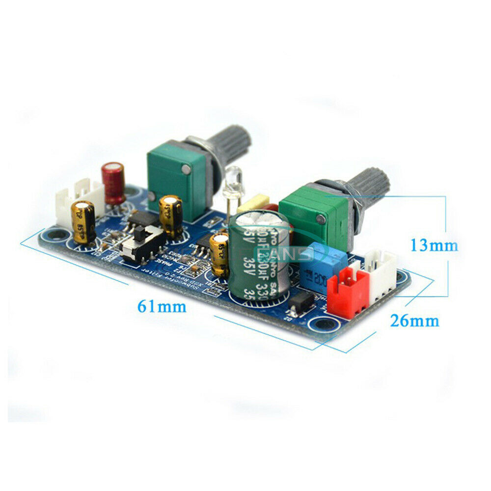 Single Low Power DC9-32V Pass Filter Pre-AMP Bass Subwoofer Amplifier Board