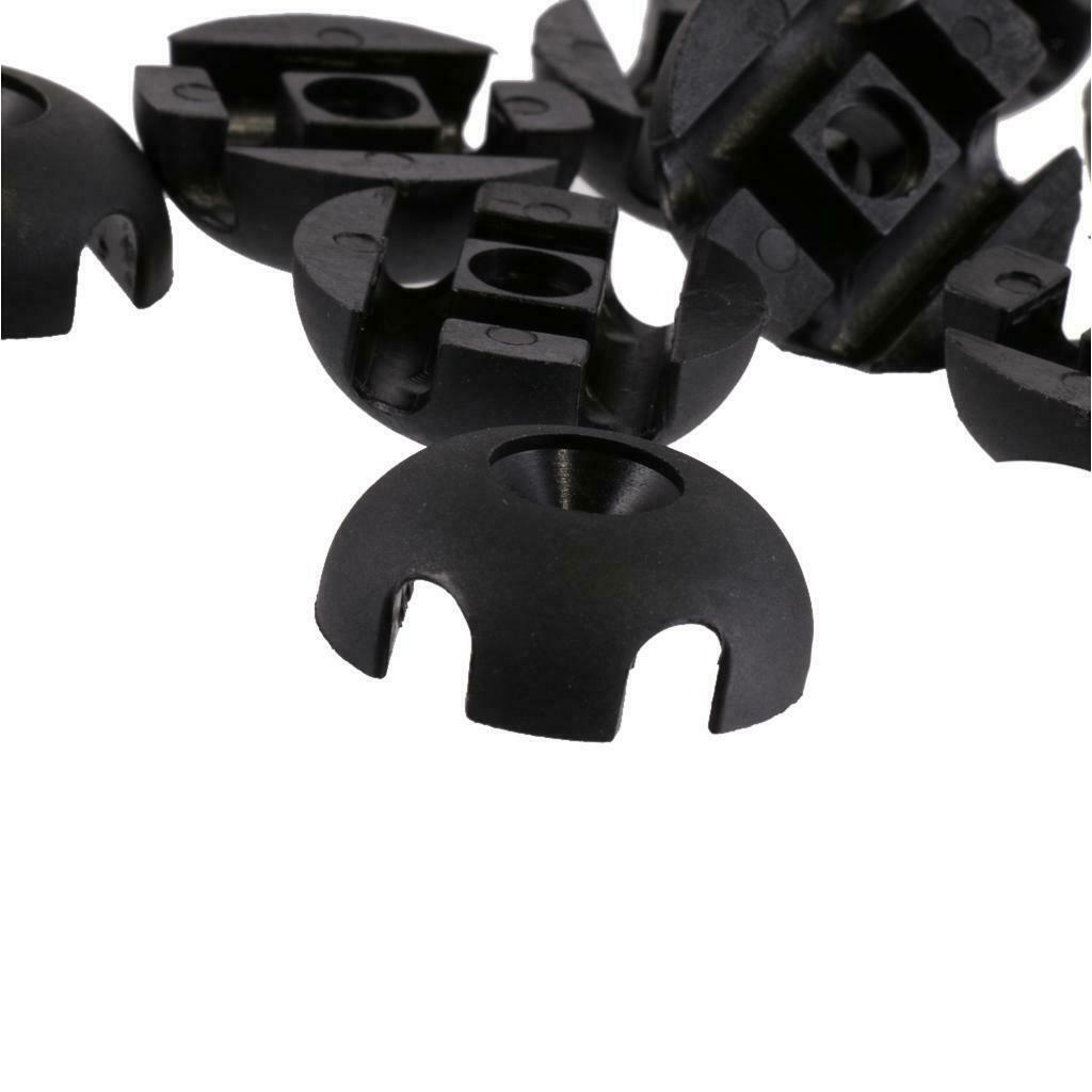 10pcs Deck Line Guide Slotted Round Kayak Out Fitting Deck Sailing Rigging