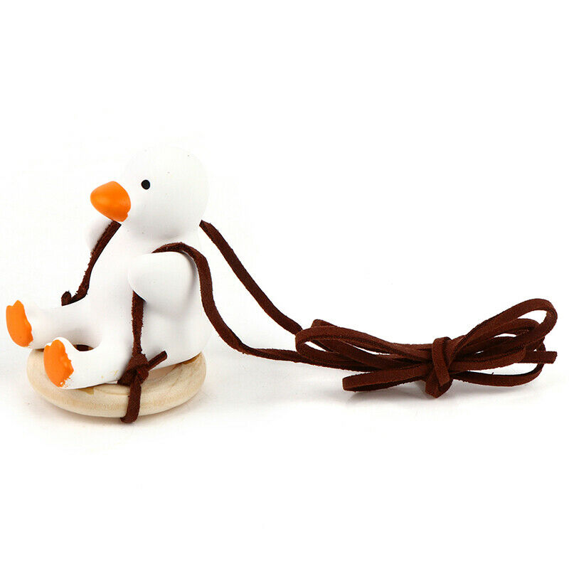 Car Pendant Little Duck Swing Ornaments Auto Rearview Mirror Hanging InterB TL