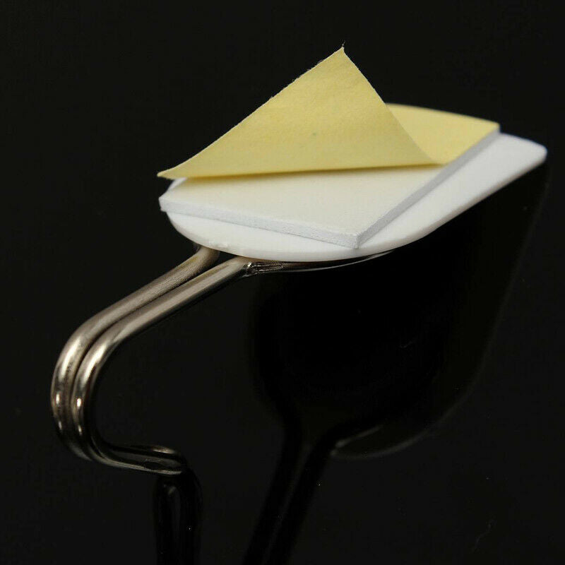 6 pieces Wall Door Hook Towel Holder Self-adhesive Bathroom Kitchen Glue Hook B6