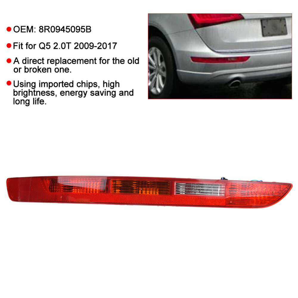 new Left Rear Bumper Taillight Foglight for Q5 2.0T 09-17 8R0945095B