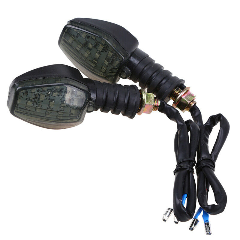 LED 10mm Amber Turn Signals 12V Indicators M10 Blinker Universal For Motorcycle