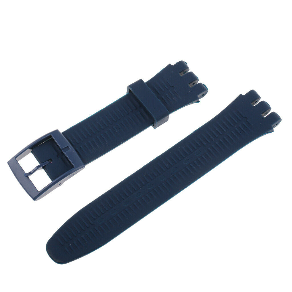 2 Sets Silicone Watch Bands Quick Release Soft Replacement Straps 19mm
