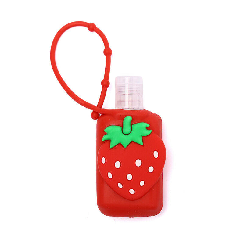 30ML Portable Fruits Silicone Empty Bottle Travel Liquid Refillable with Hol XC