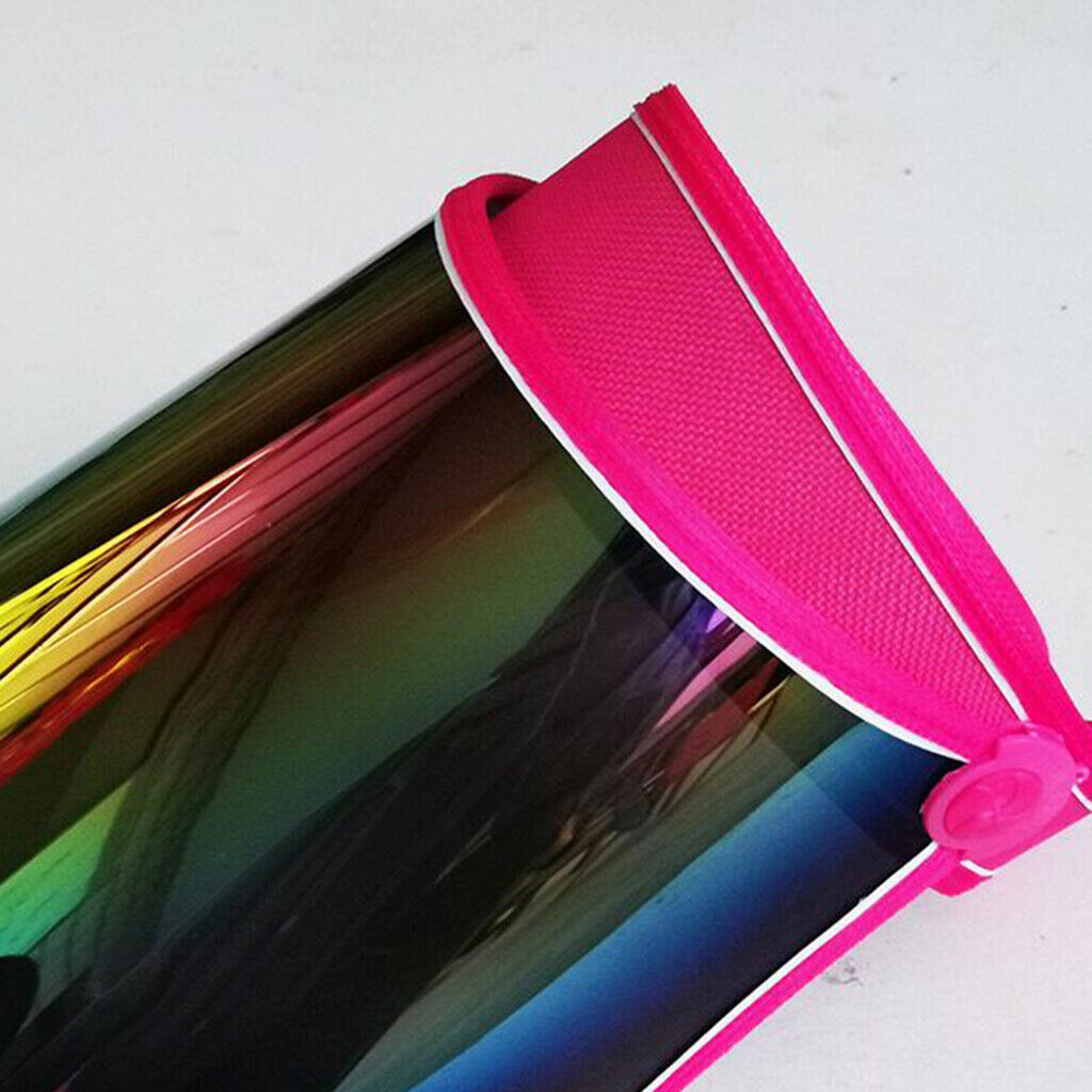 Sun Hat Visor Reusable Driving Fishing Hiking Golf Anti-UV   Rose Red