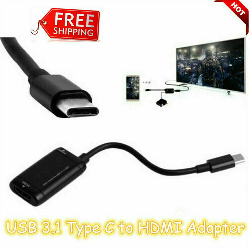 US-Type C USB to HDMI Adapter Converter Cable for Android Phone Smartphone HD TV