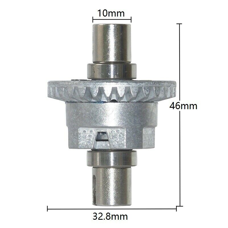 2Pcs All Metal Differential Assembly Gears Gearbox Set for Hosim XLH 9125 RCG7W3